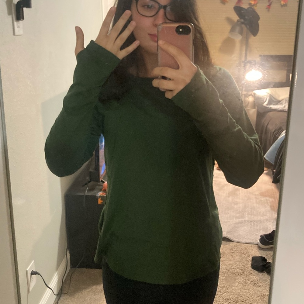 Tek Gear active long sleeved shirt in green, size large